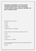 POWER ENGINEERING 4A EXAM WITH  VERIFIED QUESTIONS AND ANSWERS&vert;&vert;  GUARANTEED PASS&vert;&vert; ALREADY GRADED A&plus;&vert;&vert;  BEST VERSION 2025&excl;&excl;&excl;
