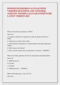 POWER ENGINEERING 4A EXAM WITH  VERIFIED QUESTIONS AND ANSWERS&vert;&vert;  ALREADY GRADED A&plus;&vert;&vert; GUARANTEED PASS&vert;&vert;  LATEST VERSION 2025