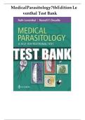 Test Bank for Medical Parasitology&comma; 7th Edition by Leventhal &lpar;2026&rpar;