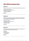 EMT FISDAP Cardiology Exam Questions with correct Answers &lpar;A&plus; GRADED 100&percnt; VERIFIED&rpar;&vert; 2025&sol;2026