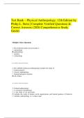 Test Bank for Physical Anthropology&comma; 12th Edition by Philip L&period; Stein &ndash; Verified Questions & Correct Answers &lpar;2026&rpar;