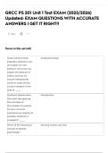 GRCC PS 201 Unit 1 Test EXAM &lpar;2025&sol;2026&rpar; Updated&colon; EXAM QUESTIONS WITH ACCURATE ANSWERS &vert; GET IT RIGHT&excl;&excl;