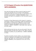 C773 Chapter 3 Practice Test QUESTIONS WITH ANSWERS