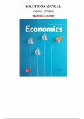 Solutions Manual - Economics&comma; 12th Edition&comma; By David C&period; Colander&comma; Chapter 1-38 &vert;All Chapters 
