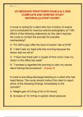 ATI MEDSURG PROCTORED EXAM Q & A 2026  &lpar;COMPLETE AND VERIFIED STUDY  MATERIAL&rpar;&vert;&vert;LATEST EXAM&excl;&excl;&excl; 
