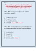 Computed Tomography Exam Prep Material Newest  2026 Complete All Questions And Correct Detailed  Answers &lpar;Verified Answers&rpar;&vert;Newest Version&excl;&excl;&excl; 