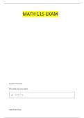 MATH 115 QUIZ 1 QUESTIONS AND ANSWERS WITH COMPLETE SOLUTIONS