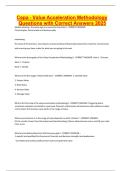 Cepa - Value Acceleration Methodology Questions with Correct Answers 2025