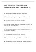 CNIT 420 ACTUAL EXAM PAPER 2026 QUESTIONS WITH SOLUTIONS GRADED A&plus;