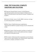 CNML TEST EXAM 2026 COMPLETE QUESTIONS AND SOLUTIONS