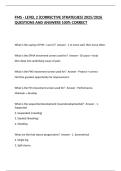 FMS - LEVEL 2 &lpar;CORRECTIVE STRATEGIES&rpar; 2025&sol;2026 QUESTIONS AND ANSWERS 100&percnt; CORRECT