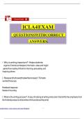 ICLA 4 EXAM QUESTIONS WITH CORRECT ANSWERS&period;