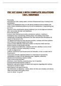 PSY 657 EXAM 3 WITH COMPLETE SOLUTIONS 100&percnt; VERIFIED&excl;&excl;