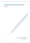 Samenvatting Financien & fiscaliteiten volledig