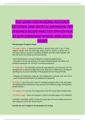 TEST BANK FOR NURSING RESEARCH METHODS AND CRITICAL APPRAISAL FOR EVIDENCE-BASED PRACTICE 9TH EDITION BY GERI LOBIONDO-WOOD&comma; AND JUDITH HABER