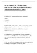 GCSU GA HISTORY ACTUAL EXAM 2026 FULL QUESTIONS AND CORRECT ANSWERS ALREADY PASSED
