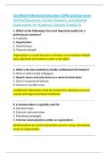 Certified Professional Secretary &lpar;CPS&rpar; practice exam  Verified Questions&comma; Correct Answers&comma; and Detailed  Explanations for Students&vert;&vert;Already Graded A&plus; 