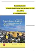Solution Manual For Principles of Auditing & Other Assurance Services &lpar;22nd Edition&rpar;  Ray Whittington&rdquo;