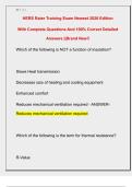 HERS Rater Training Exam Newest 2026 Edition  With Complete Questions And 100&percnt; Correct Detailed  Answers &vert;&vert;Brand New&excl;&excl;
