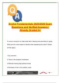 Evolve Fundamentals Exam &vert; 2025&sol;2026 &vert; 100&plus; Questions &vert; Safety&comma; Pain&comma; Ethics&comma; Vital Signs
