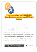 EVOLVE FUNDAMENTALS HESI   EXAM COMPLETE PACKAGE DEAL