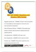 MGT 227 Exam 3 &vert; 2025&sol;2026 &vert; 100 Questions &vert; Aggregate Planning&comma; Inventory&comma; MRP&comma; Constraints
