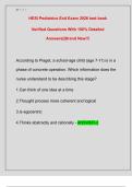 HESI Pediatrics Exit Exam 2026 test bank  Verified Questions With 100&percnt; Detailed  Answers&vert;&vert;Brand New&excl;&excl;&excl; 
