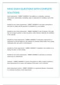 MHIC EXAM QUESTIONS WITH COMPLETE SOLUTIONS