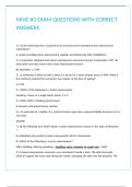 MHIC -3 EXAM QUESTIONS WITH CORRECT ANSWERS&period;