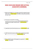 MHIC 2025-2026 BRAND NEW ACTUAL EXAM WITH ANSWERS