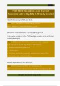FCIC NCIC Questions and Correct  Answers&sol; Latest Update &sol; Already Graded