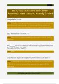 NCIC&sol;TCIC Questions and Correct  Answers&sol; Latest Update &sol; Already Graded