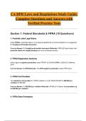 CA DPR Laws and Regulations Study Guide&colon; Complete Questions and Answers with Verified Practice Tests