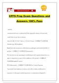 CPFS Prep Exam Questions and Answers 100&percnt; Pass