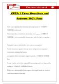 CPFS- 1 Exam Questions and Answers 100&percnt; Pass