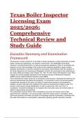 Texas Boiler Inspector Licensing Exam &ndash; Texas Department of Licensing and Regulation &ndash; 2025&sol;2026 &ndash; Comprehensive Technical Review and Study Guide