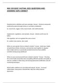 NSC-150 QUIZ 3 ACTUAL 2025 QUESTIONS AND ANSWERS 100&percnt; CORRECT