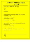 CRT&sol;RRT &lpar;NBRC&rpar; EXAM QUESTIONS AND ANSWERS 2026