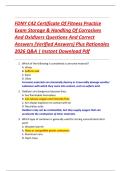 FDNY C42 Certificate Of Fitness Practice  Exam Storage & Handling Of Corrosives  And Oxidizers Questions And Correct  Answers &lpar;Verified Answers&rpar; Plus Rationales  2026 Q&A &vert; Instant Download Pdf 
