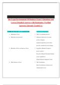 The Legal Environment Of Business Exam 1 Questions and Correct Detailed Answers with Rationales &lpar;Verified Answers&rpar; &vert;Already Graded A&plus;