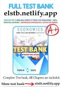 Economics&colon; Canada in the Global Environment &ndash; 9th Edition &lpar;Parkin&rpar; &ndash; Complete Test Bank