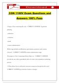 CON 1100V Exam Questions and Answers 100&percnt; Pass