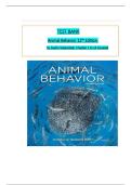 Test Bank for Animal Behavior 12e 12th Edition by Dustin Rubenstein. ISBN-13: 4912 and ISBN-10: 7 Full Chapters test bank