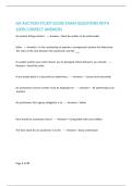 GA AUCTION STUDY GUIDE EXAM QUESTIONS WITH 100- CORRECT ANSWERS