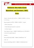 Endeavor Gen Subs Exam Questions and Answers 100&percnt; Pass