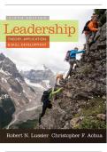 Leadership&colon; Theory&comma; Application&comma; & Skill Development Test Bank &lpar;6th Edition&rpar;