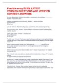 Forcible entry EXAM LATEST VERSION QUESTIONS AND VERIFIED CORRECT ANSWERS