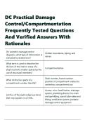 DC Practical Damage Control Compartmentation Frequently Tested Questions And Verified Answers