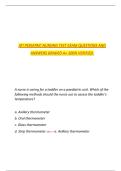 ATI Pediatric Nursing Test &ndash; Exam Questions and Answers &ndash; Graded A&plus; &lpar;100&percnt; Verified&rpar;