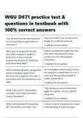 WGU D671 practice test & questions in textbook with 100- correct answers&period;
